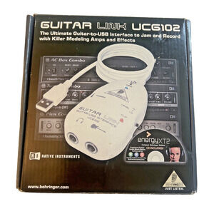 Behringer Guitar Link UCG102 Guitar-to-USB Audio Interface With Box w/Manual